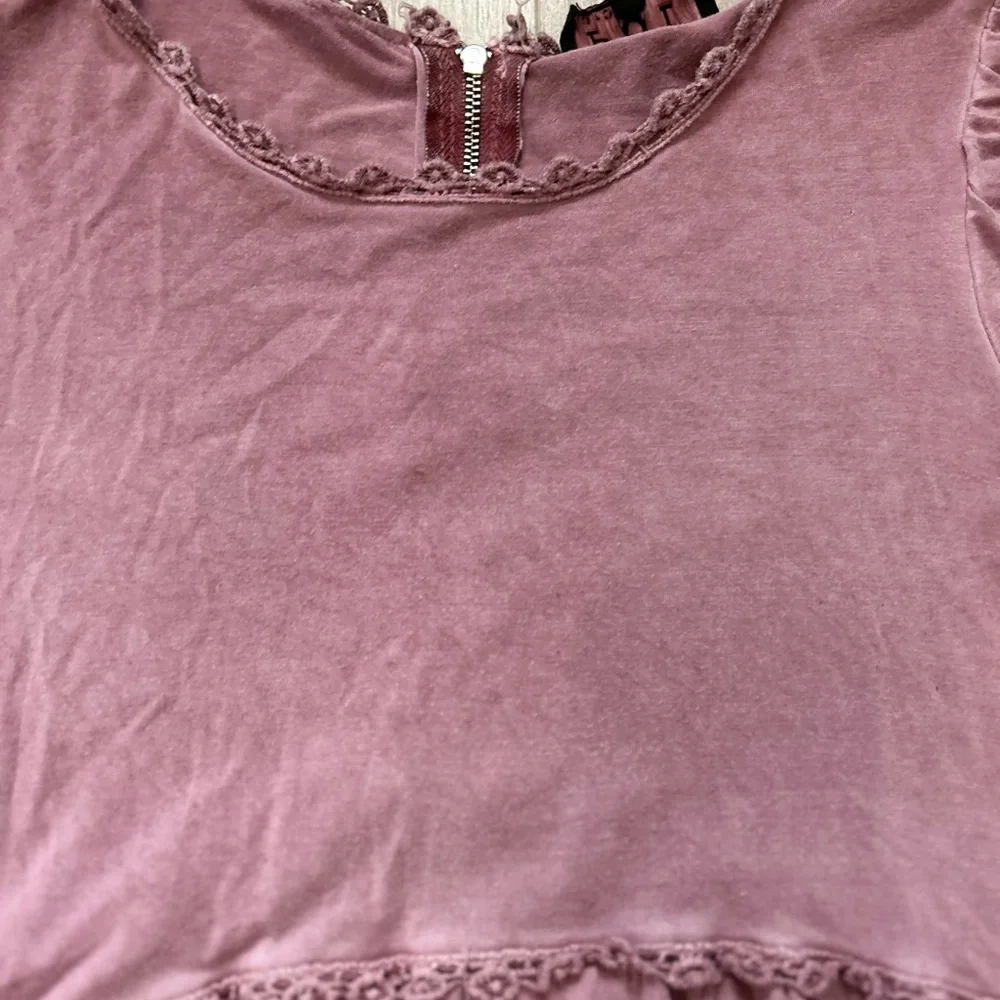 POL Dusty Mauve Babydoll Top Sz Sm - Picture 4 of 11